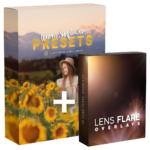 Warm Sunflower Presets + Lens Flare Overlays Bundle